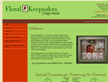 Tablet Screenshot of floralkeepsakes.com